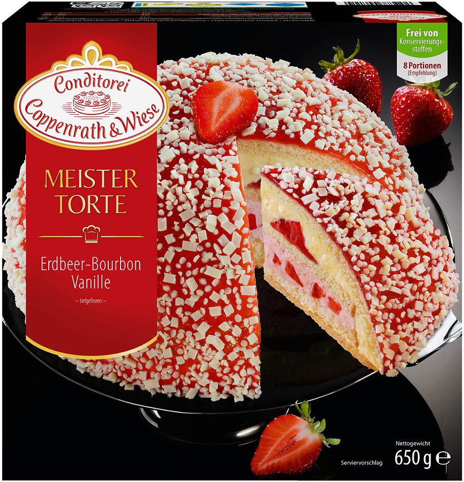 Coppenrath&Wiese Meistertorte Erdbeer-Bourbon-Vanille 650 G