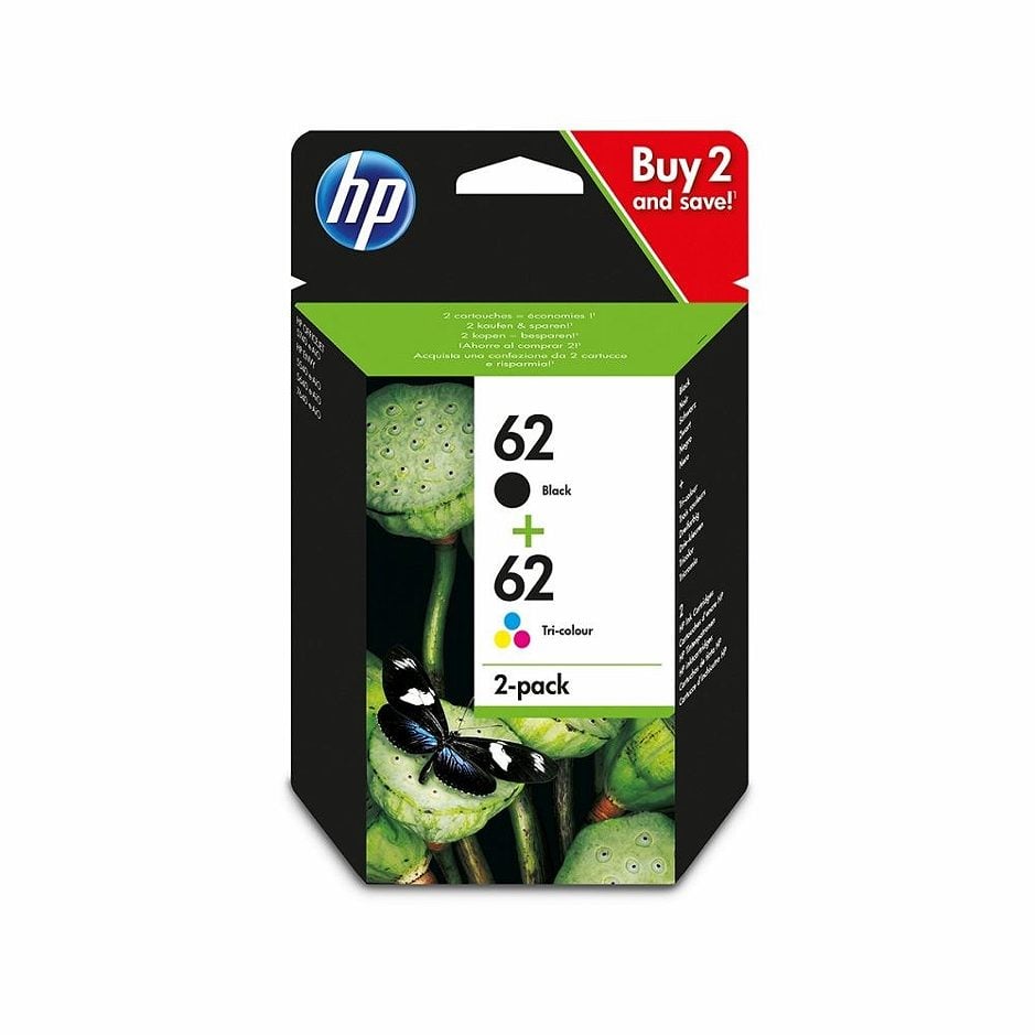 HP Druckerpatone 62/ 62 Multipack Schwarz & Farbe