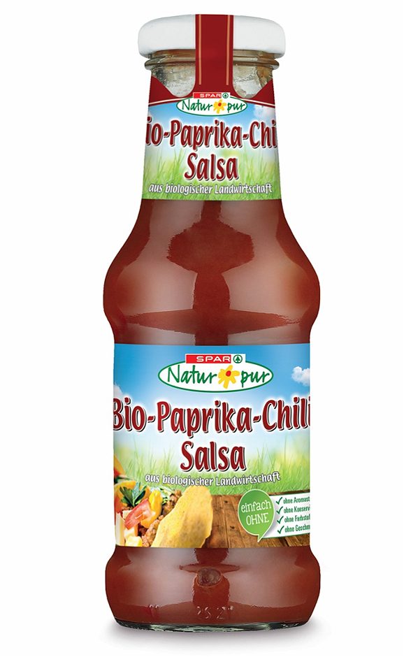 SPAR Natur*pur Bio-Paprika-Chili-Salsa 250 ML