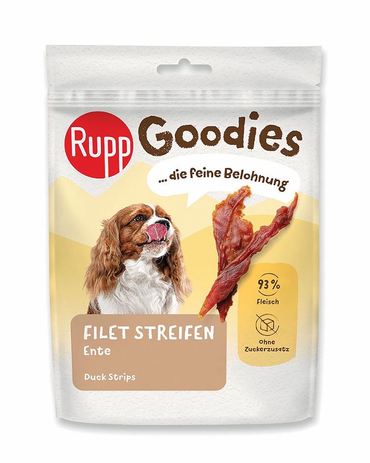 Rupp Hundesnack Filetstreifen Ente 80 G