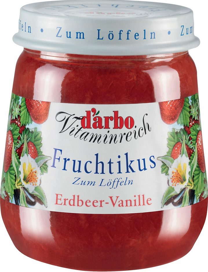 Darbo Vitaminreich Fruchtikus Erdbeer-Vanille 125 G