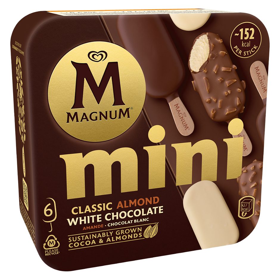 Eskimo Magnum Multipack Mini Classic Almond White 6 Stück 330 ML