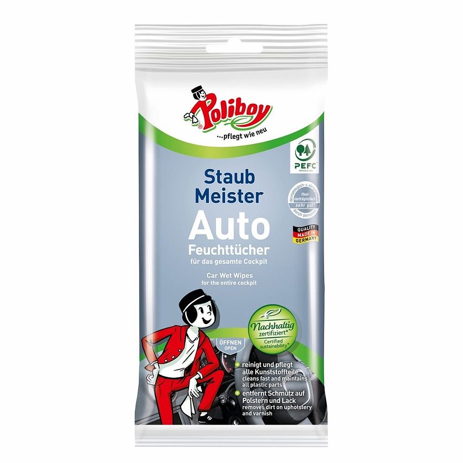 Poliboy Clever Care Feuchttücher Auto 20 Stück