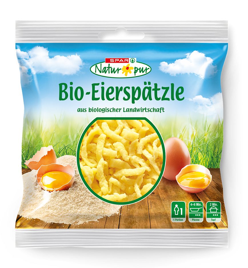 SPAR Natur*pur Bio-Eierspätzle 300 G