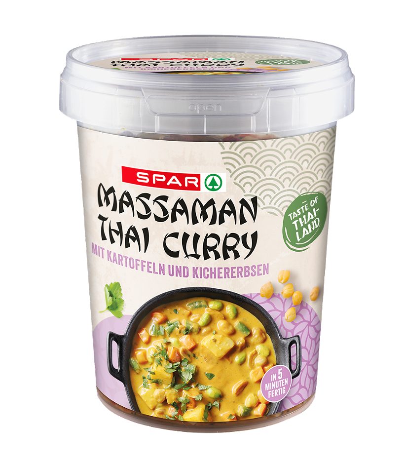 SPAR ASIA Massaman Thai Curry mit Kartoffeln & Kichererbsen 375 G