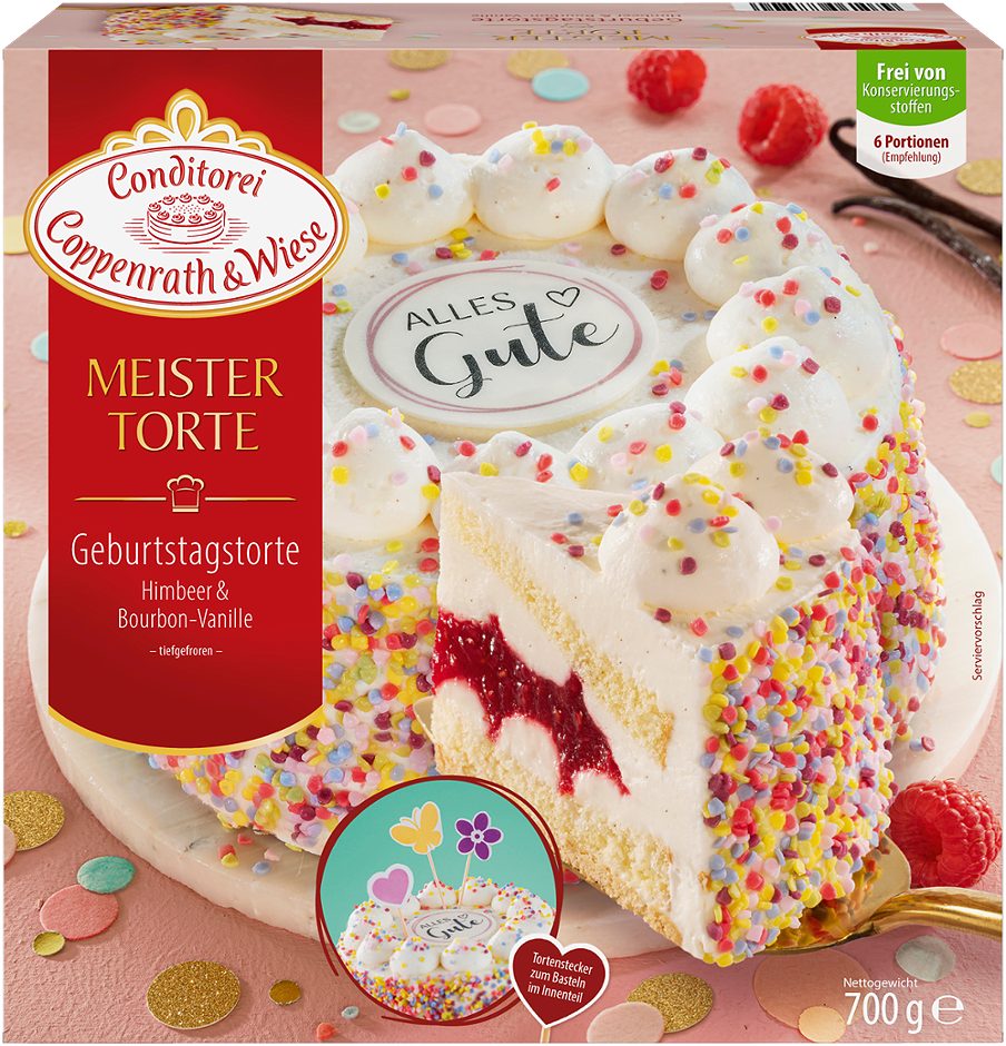 Coppenrath&Wiese Himbeer&Vanille Torte 700 G