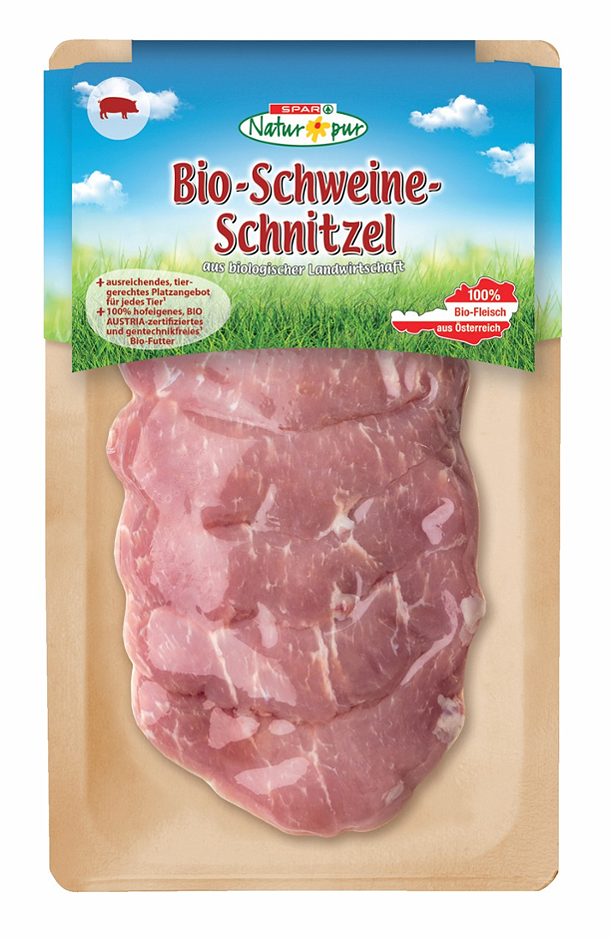 SPAR Natur*pur Bio-Schweins-Schnitzel 1 KG