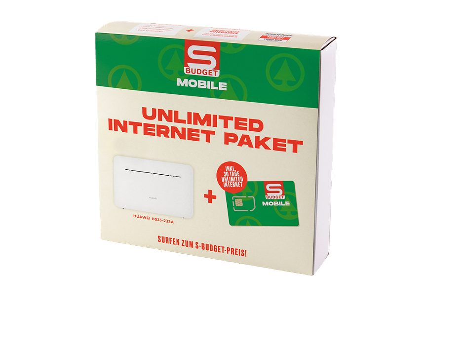 S-BUDGET MOBILE WLAN-Router Unlimited Internet Paket