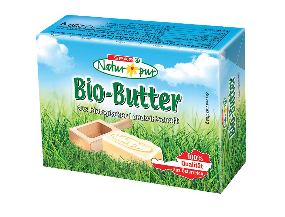 SPAR Natur*pur Bio-Butter 250 G