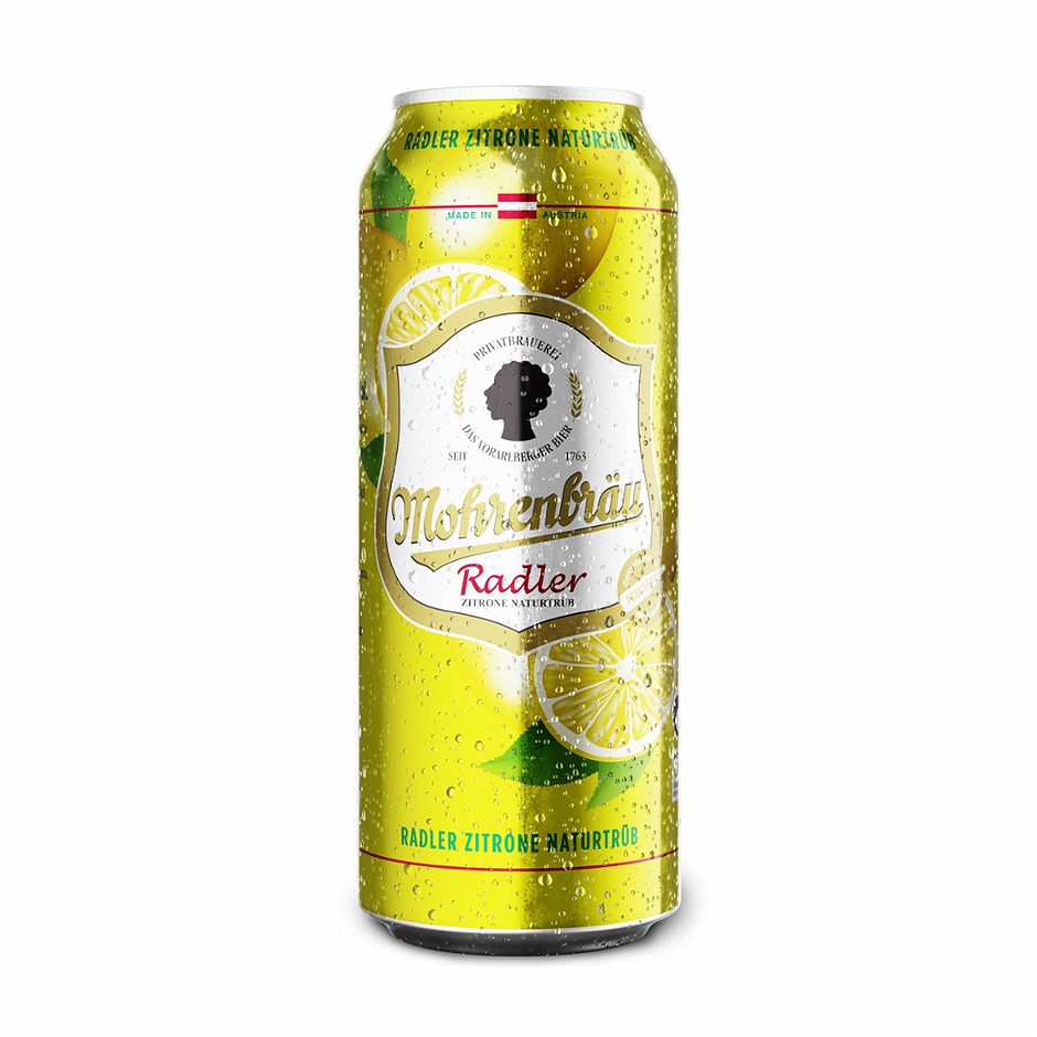 Mohrenbräu Radler Zitrone Naturtrüb 500 ML EINWEG mit Pfand