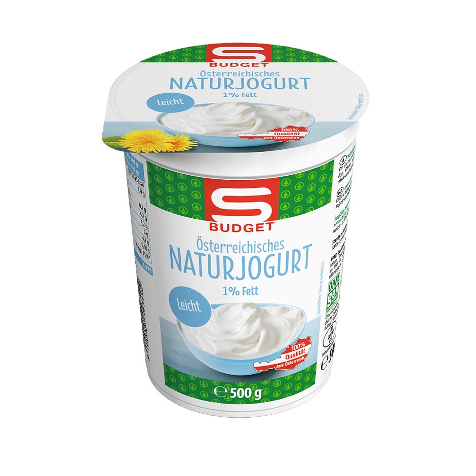 S-BUDGET Naturjogurt 1% Fett 500 G