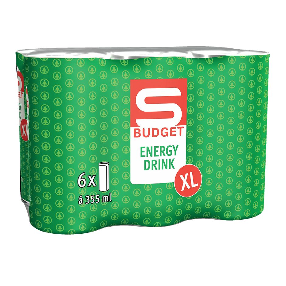 S-BUDGET Energy Drink Classic XL 6x0,355l 2,13 L EINWEG mit Pfand