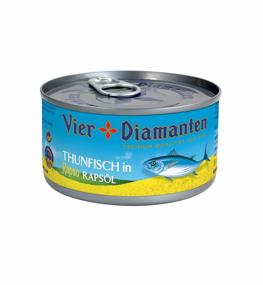 4 Diamanten Thunfisch in Rapsöl 195 G