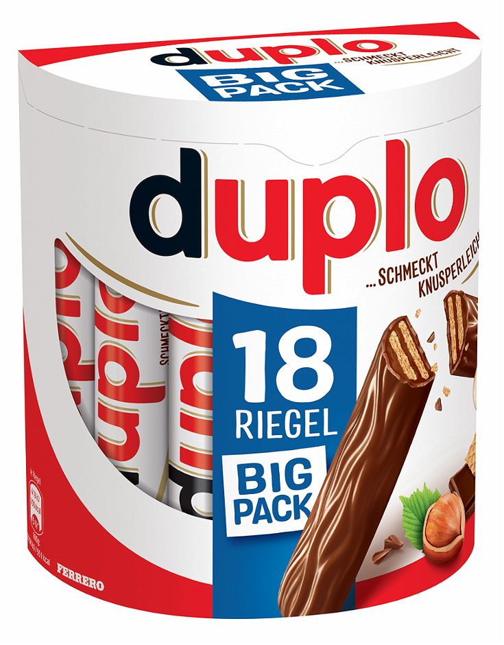 Ferrero Duplo Riegel 18 Stück 327 G