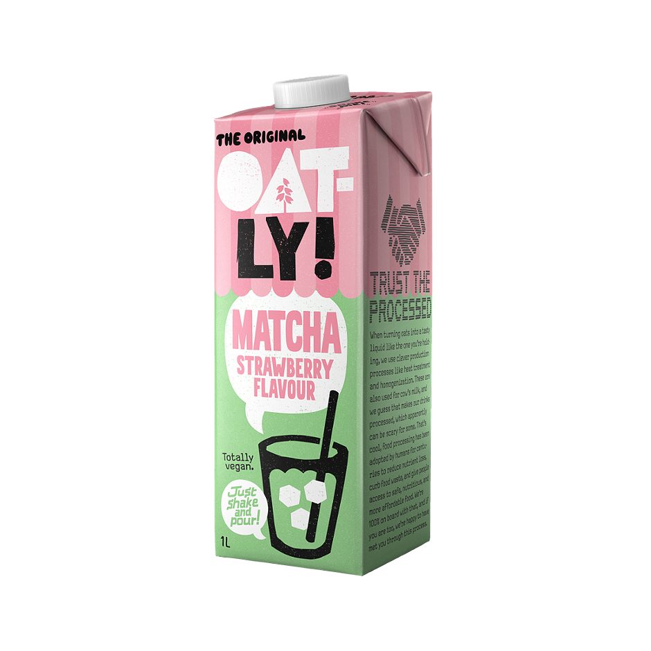OATLY Haferdrink Matcha Strawberry Flavour 1 L EINWEG ohne Pfand