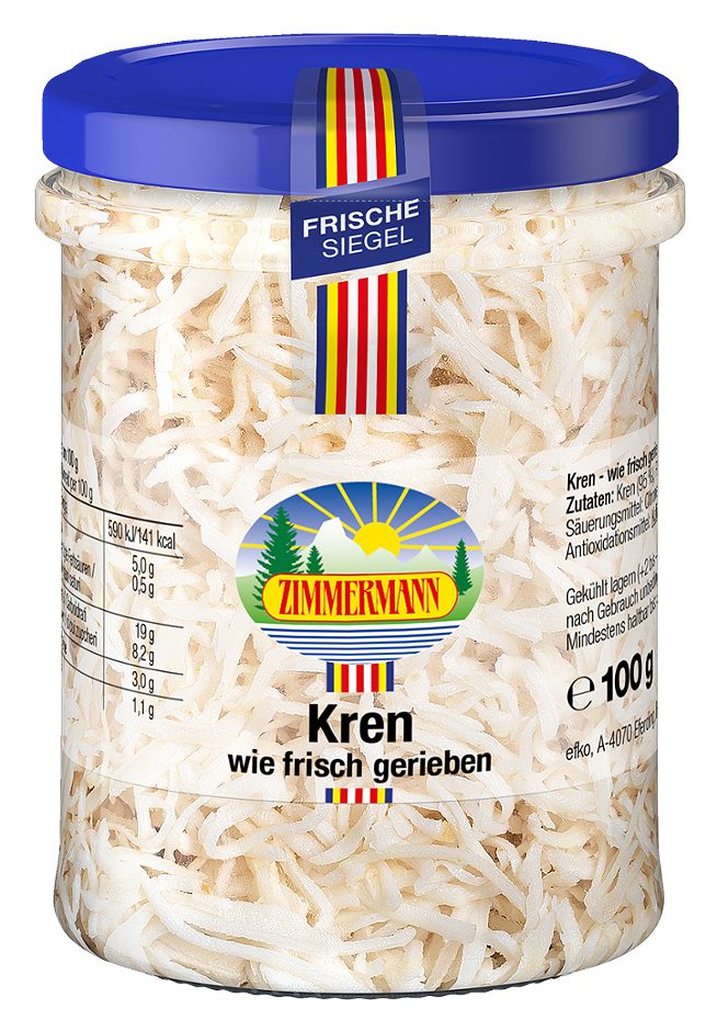 Zimmermann Kren wie frisch gerieben 100g 100 G