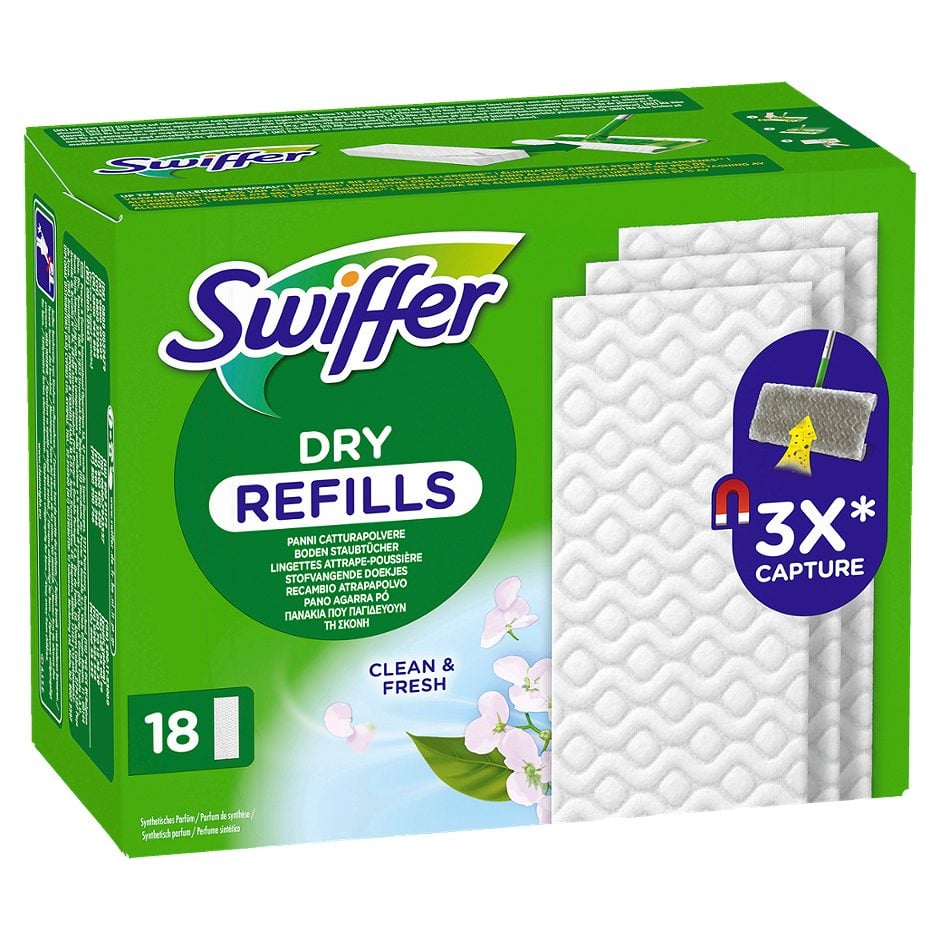 Swiffer Bodentuch trocken mit Febreeze 18 Stück