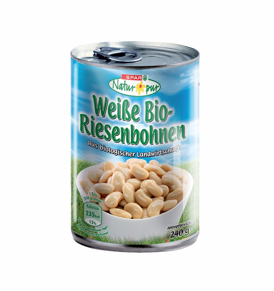 SPAR Natur*pur Weiße Bio-Riesenbohnen 400 G