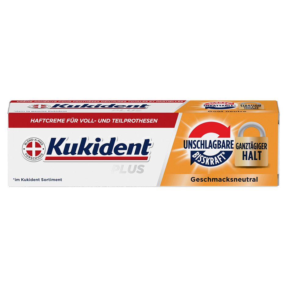Kukident Plus Haftcreme Unschlagbare Bisskraft 40g