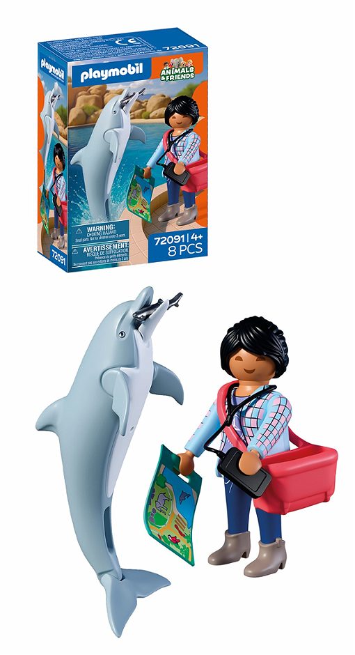 Playmobil Zoo: Delfin und Besucherin 72091