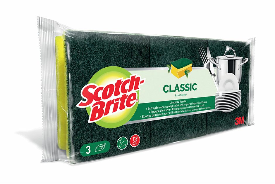 Scotch-Brite Reinigungsschwamm High Power / Classic 3 Stück