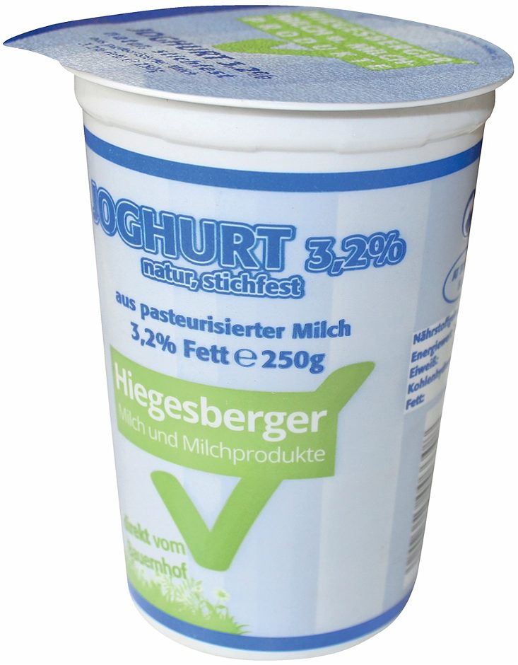 Hiegesberger Joghurt 3,2% Fett 250 G