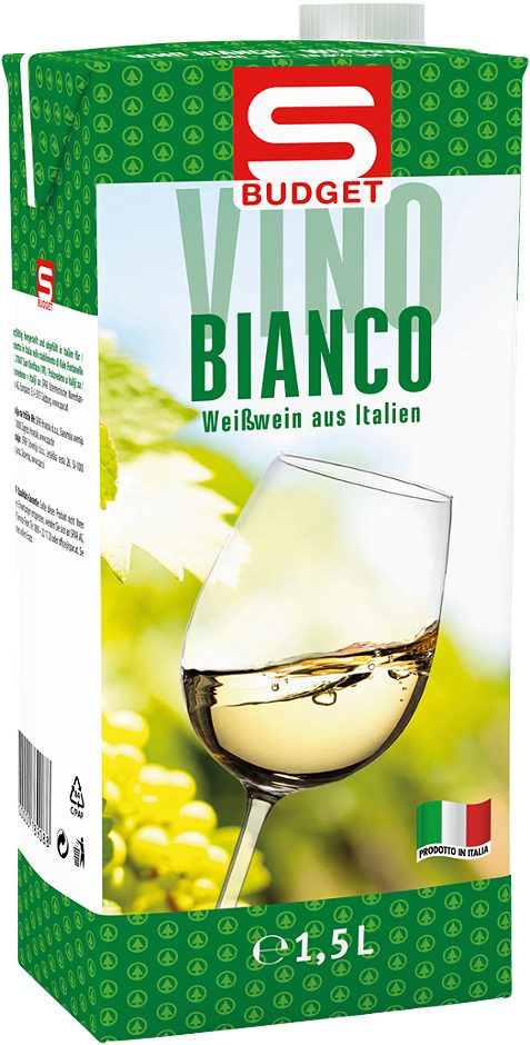 S-BUDGET Weißwein Tetra Pack 1,5 L