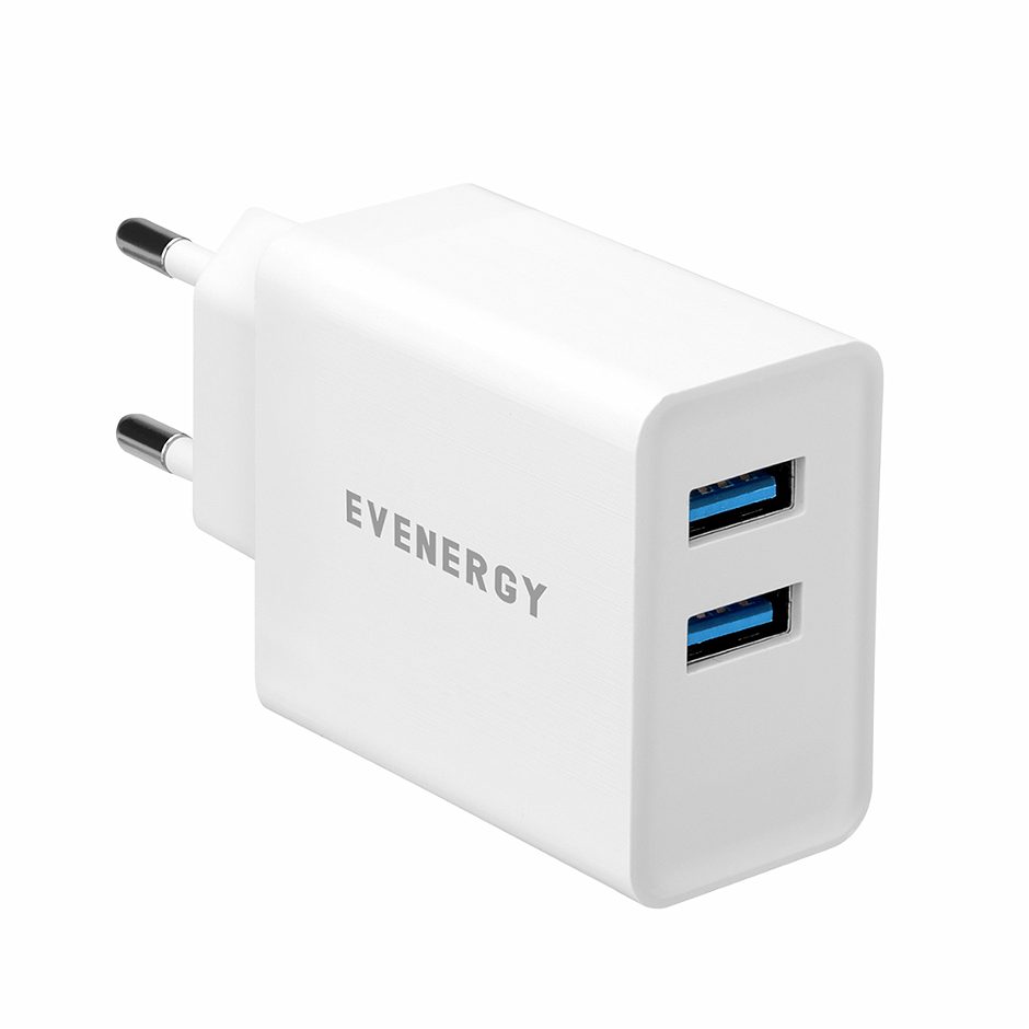 Evenergy Ladestecker 2,1A 2xUSB Weiß