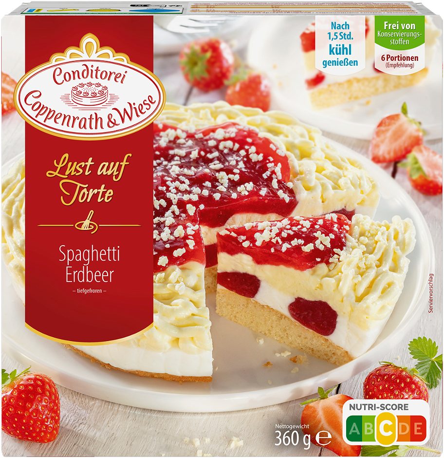 Coppenrath&Wiese Lust auf Torte Spaghetti-Erdbeer-Torte 360 G