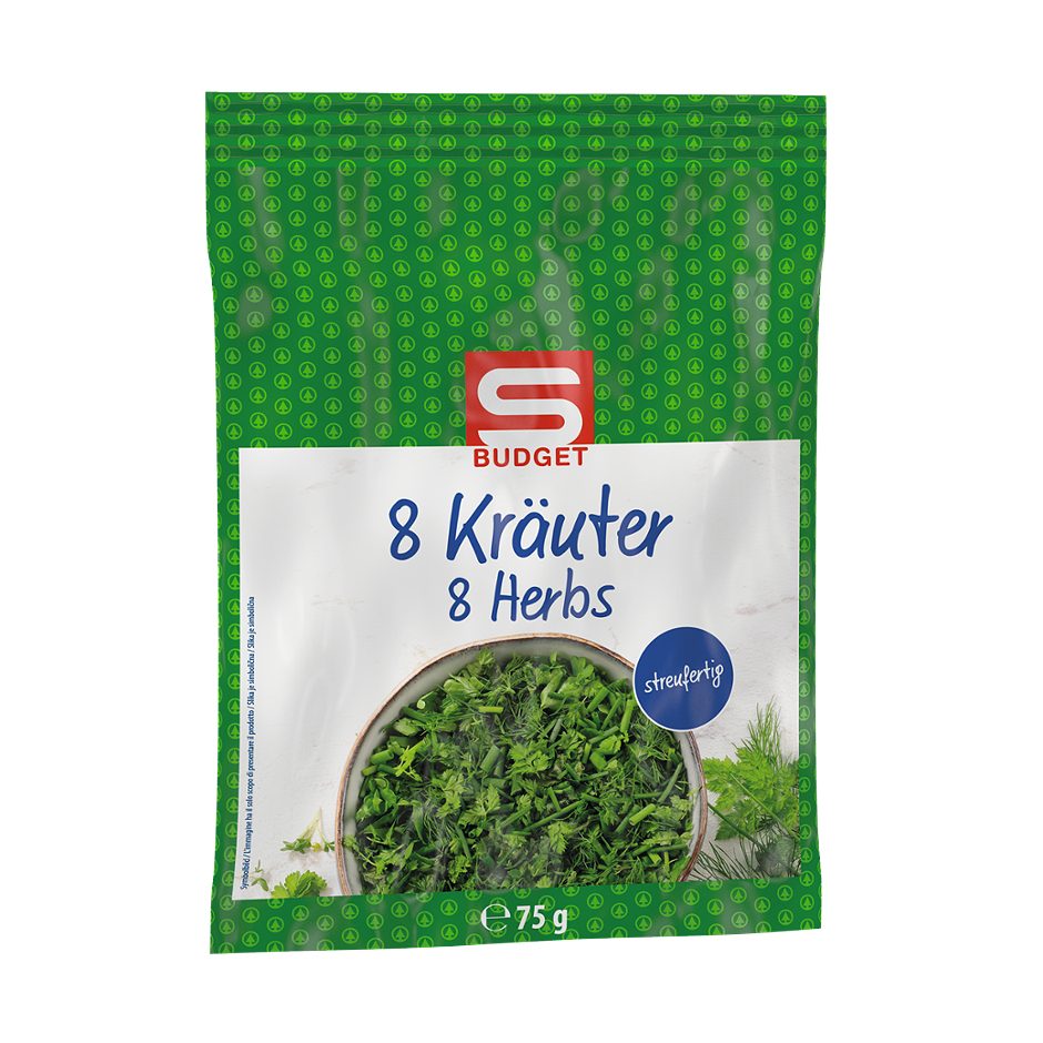 S-BUDGET 8 Kräuter streufertig 75 G