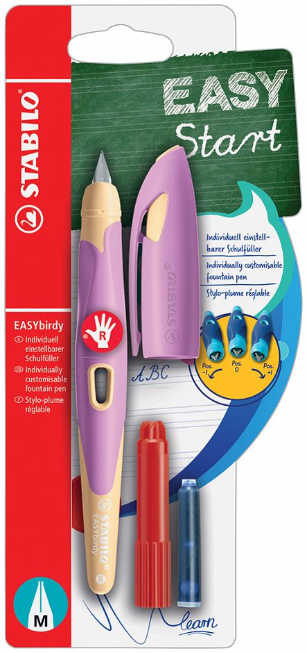 STABILO Füllfeder Easy Birdy M, soft pink/apricot