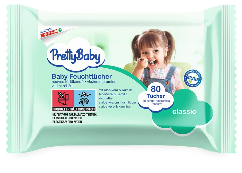 Pretty Baby Baby Feuchttücher Classic 80 Tücher