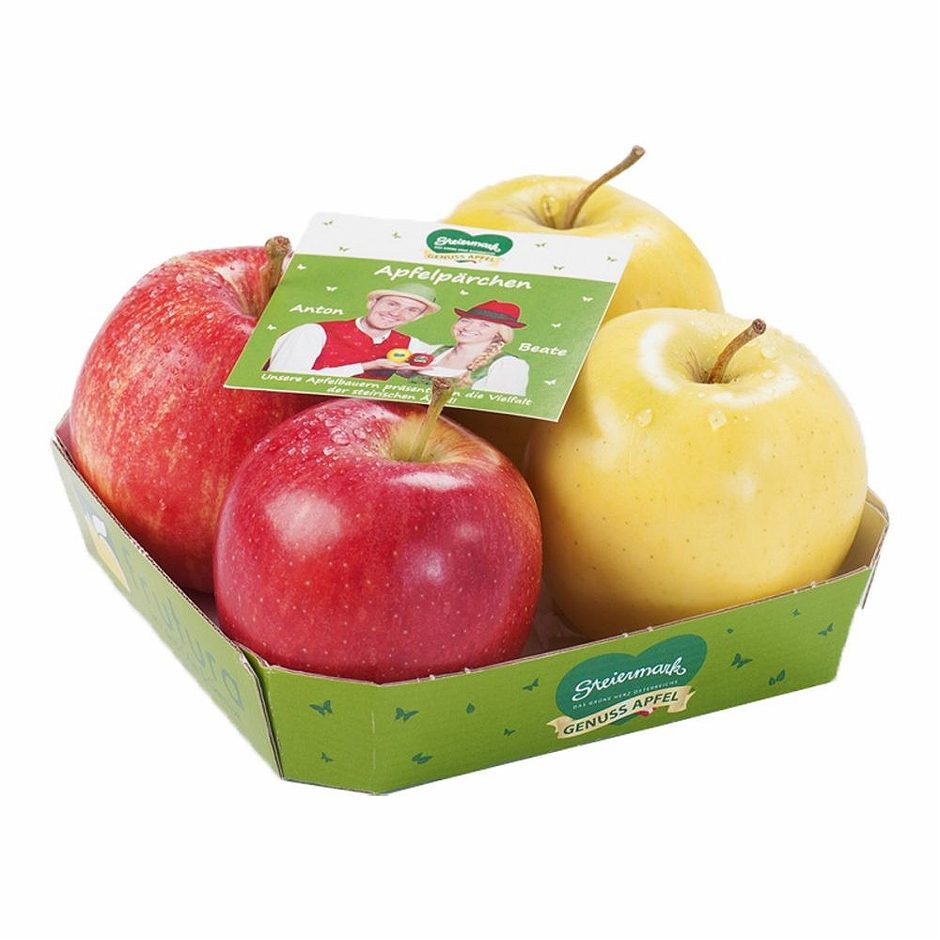 Äpfel Pärchen 4er Tasse  600 G