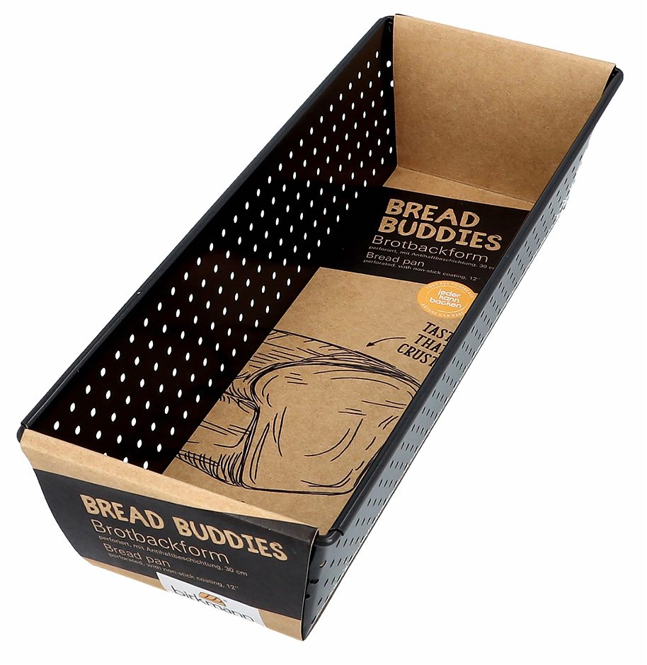 Birkmann BreadBuddies Brotbackform 30 cm, Höhe 7,5 cm