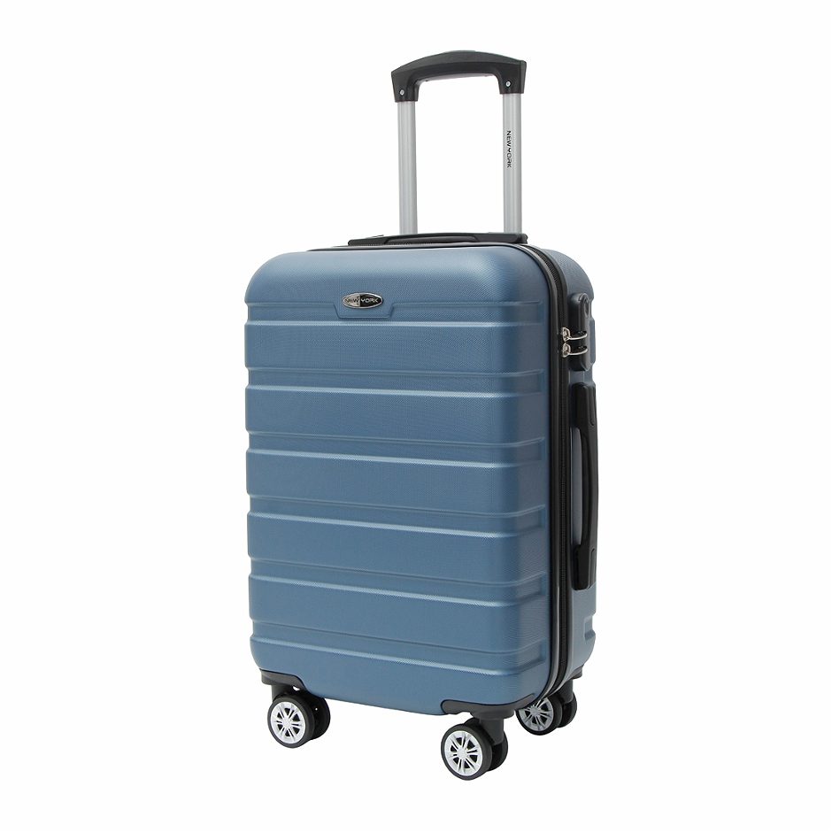 NEW YORK Professional Koffer Hartschale Graublau 67cm