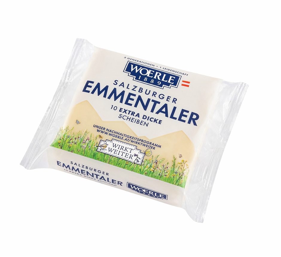Woerle Salzburger Emmentaler Extra Dicke Scheiben 250 G