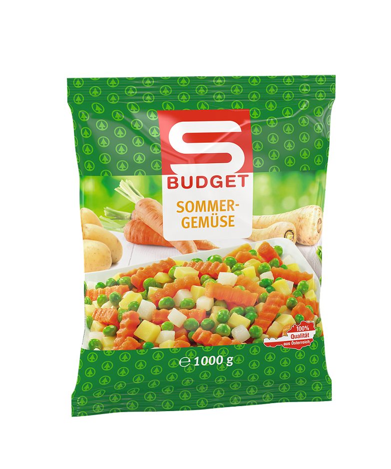 S-BUDGET Sommer-Gemüse tiefgekühlt 1 KG