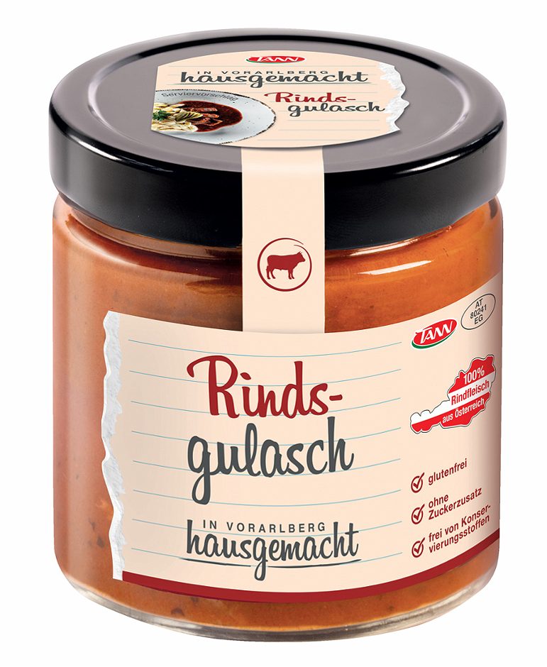 TANN In Vorarlberg hausgemacht Rindsgulasch 360 G
