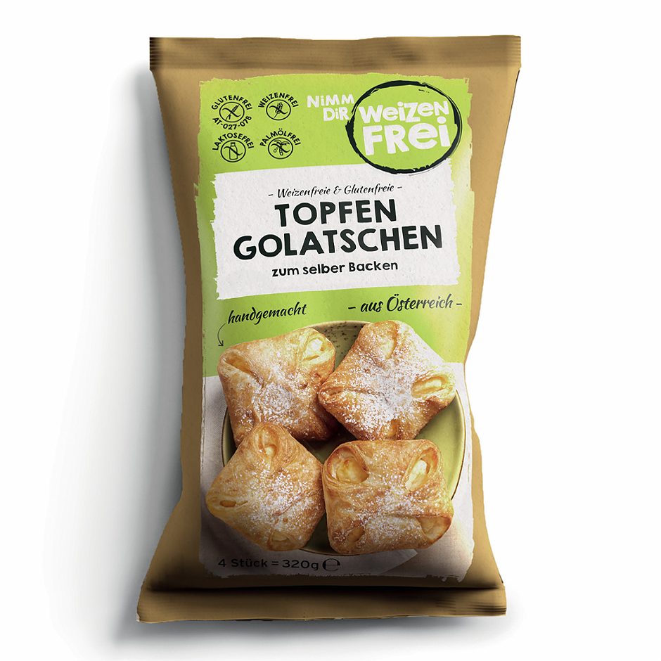 Weizenfrei Topfengolatschen tiefgekühlt 320 G