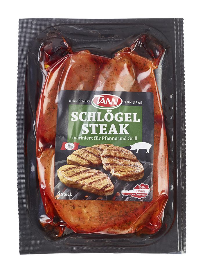 TANN Schweine-Schlögelsteak mariniert 1 KG