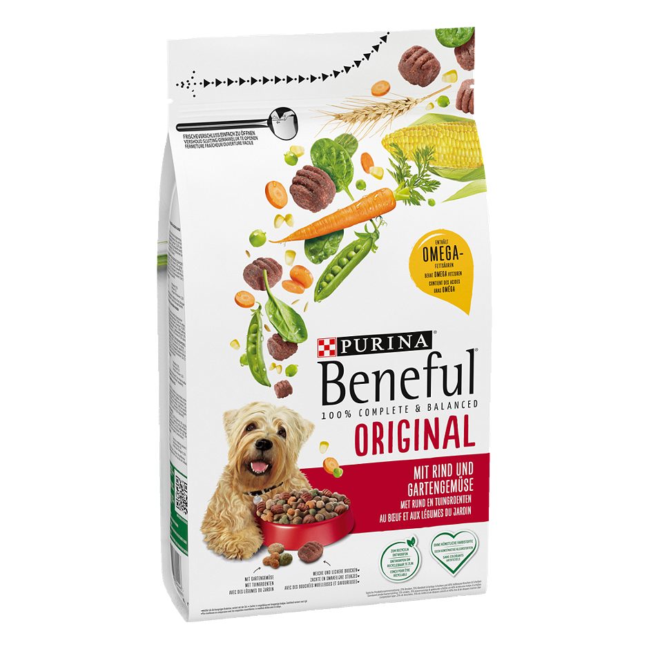 Beneful Original Hundetrockennahrung Rind & Gemüse 1,4 KG
