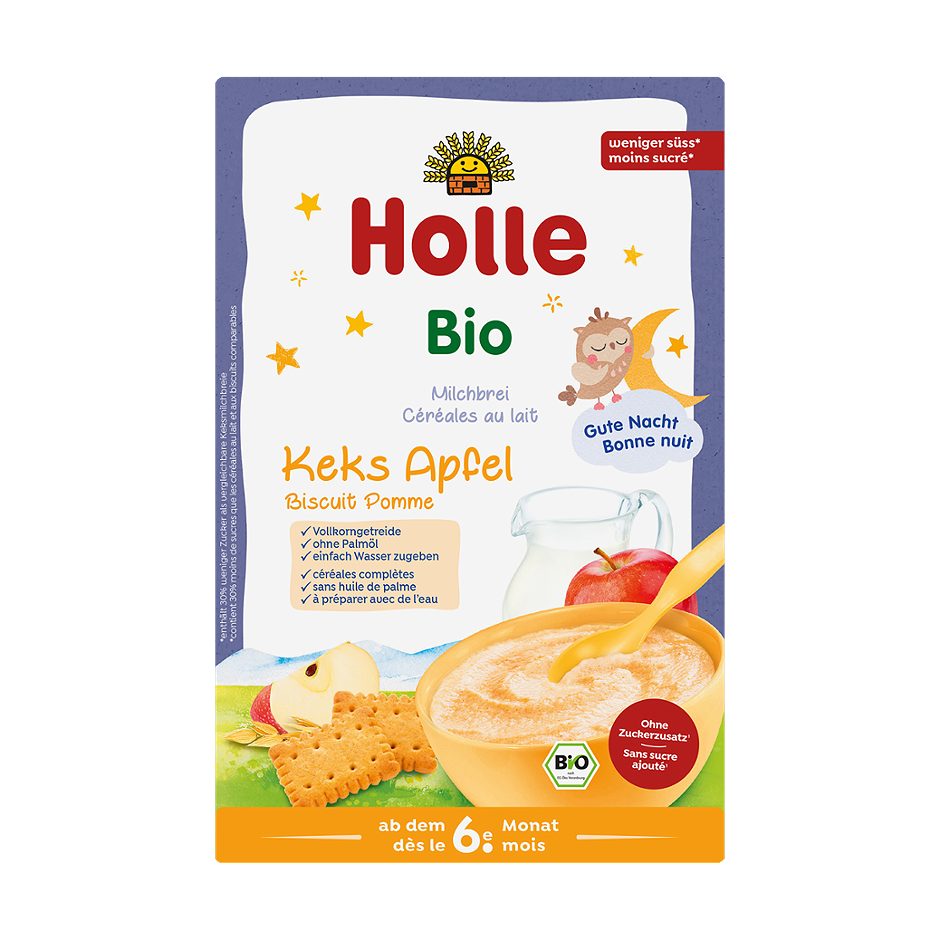 Holle Bio Milchbrei Keks Apfel 250 G
