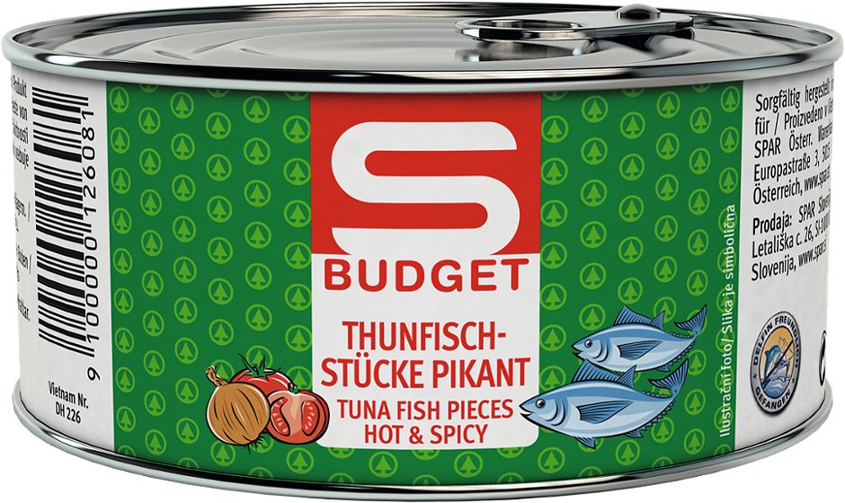 S-BUDGET Thunfischstücke pikant 185 G