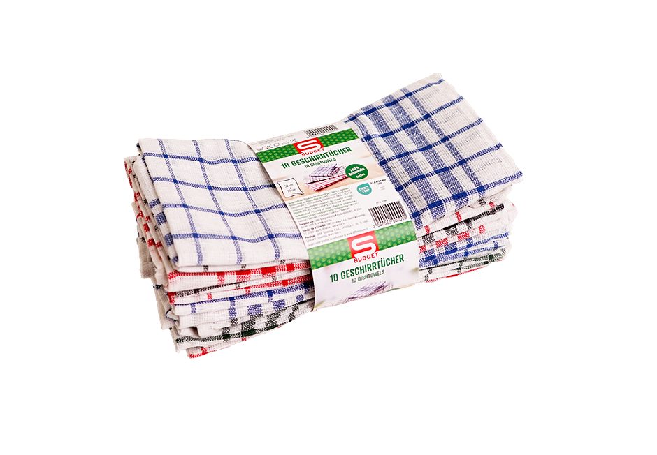 S-BUDGET Geschirrtücher 10er Pack 50x70 cm