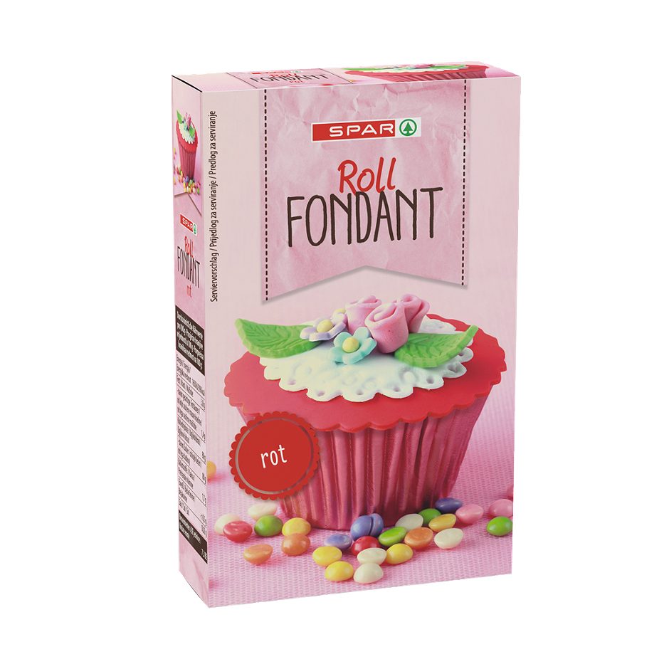 SPAR Rollfondant rot 250 G