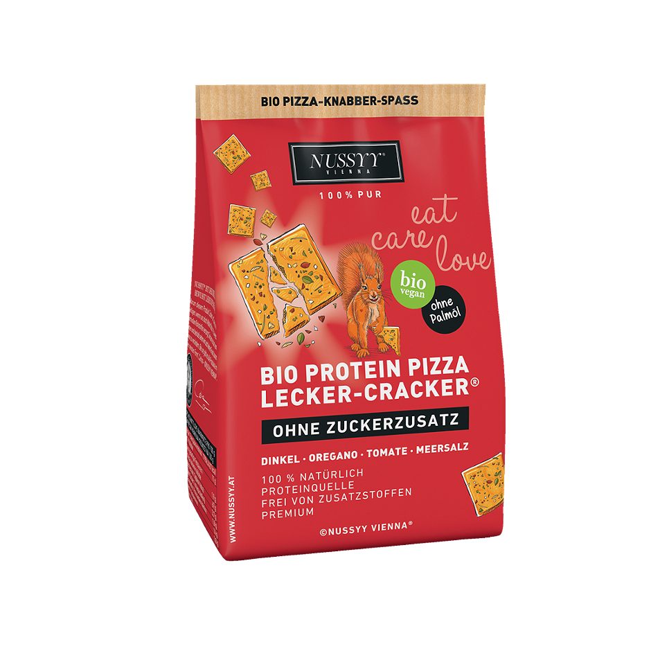 Nussyy Bio Lecker Cracker Dinkel Oregano Tomate Meersalz 80 G