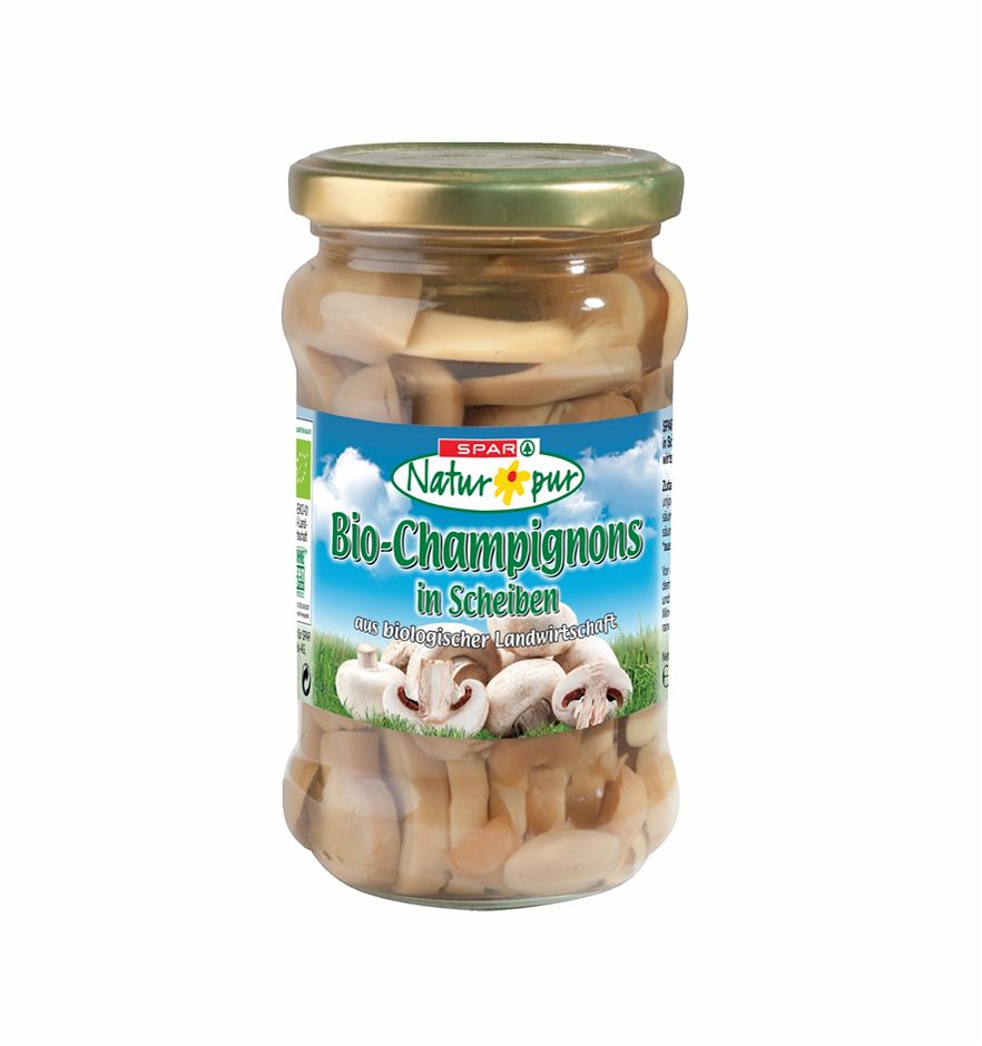 SPAR Natur*pur Bio-Champignons in Scheiben 280 G