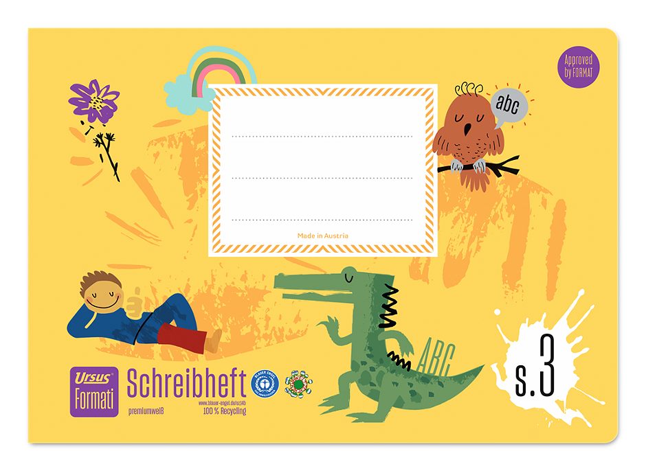 Formati S3 Schreibheft A5 Querformat liniert, 20 Blatt