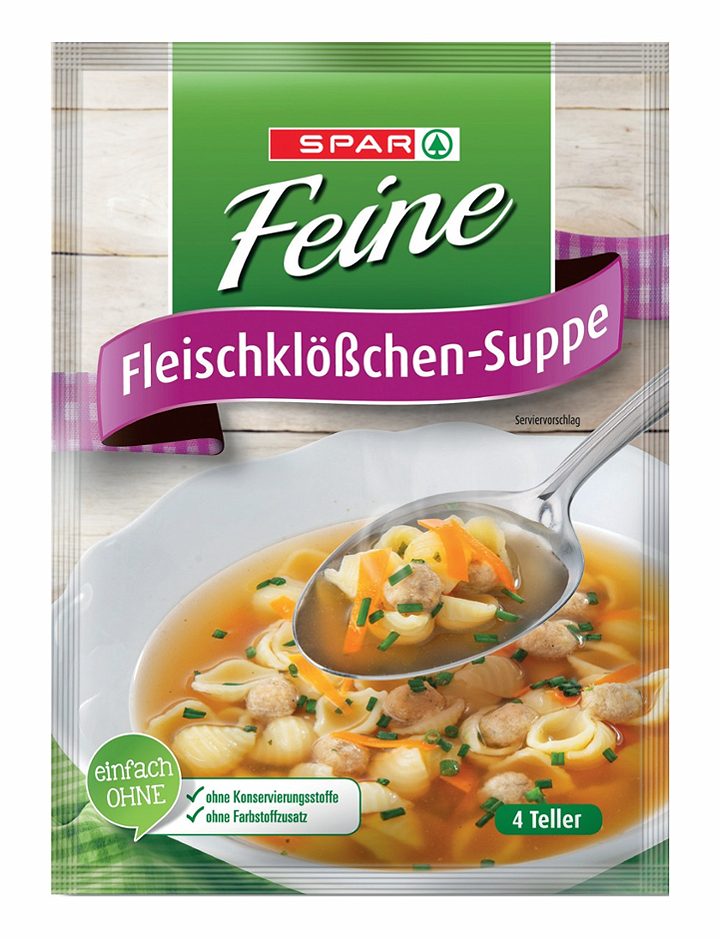 SPAR Feine Fleischklößchen-Suppe für 4 Teller