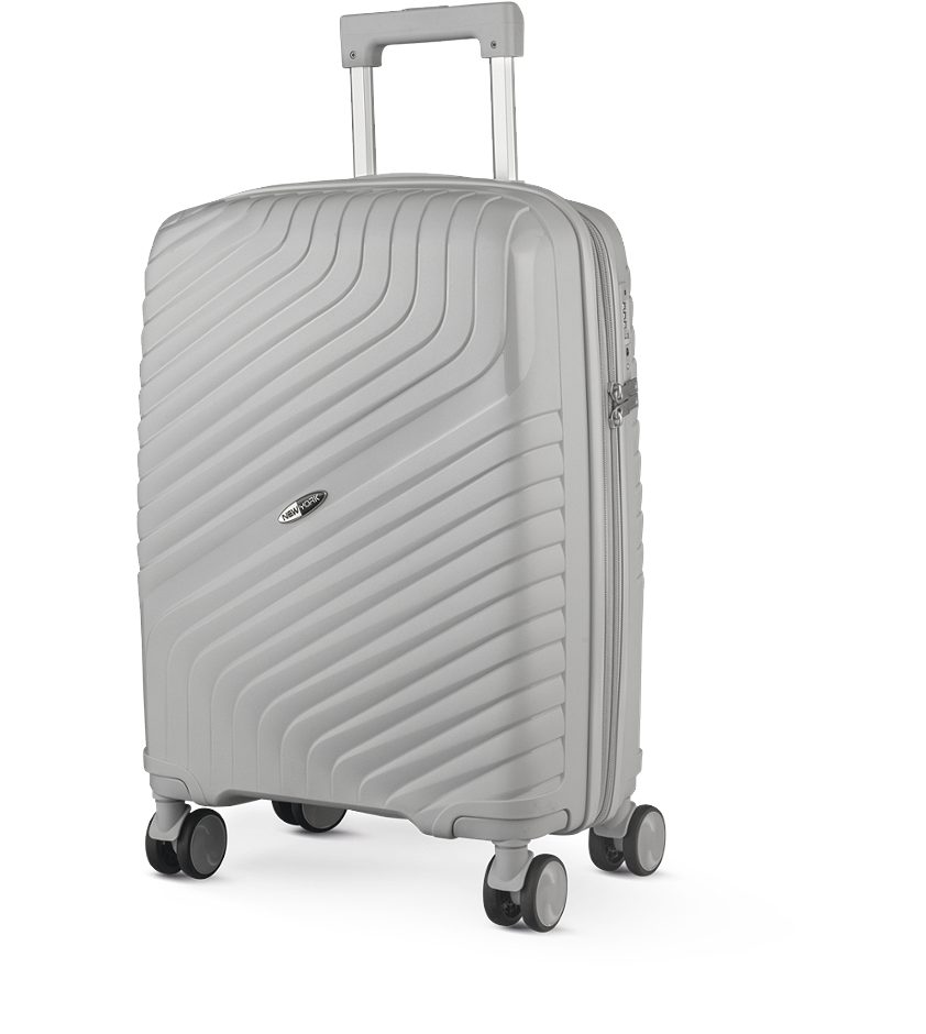 NEW YORK Exclusive Koffer Hartschale Grau 55cm
